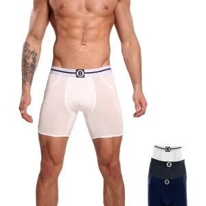 Heren Boxershorts Met Lange Pijpjes | 3pack | Effen Kleur Navy Blue | Bolas Underwear